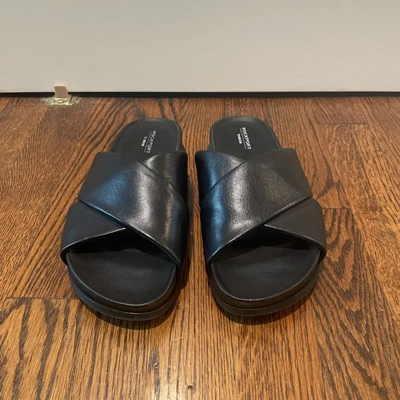 Rockport Women's Black Slide Sandals - Picture 4 of 9